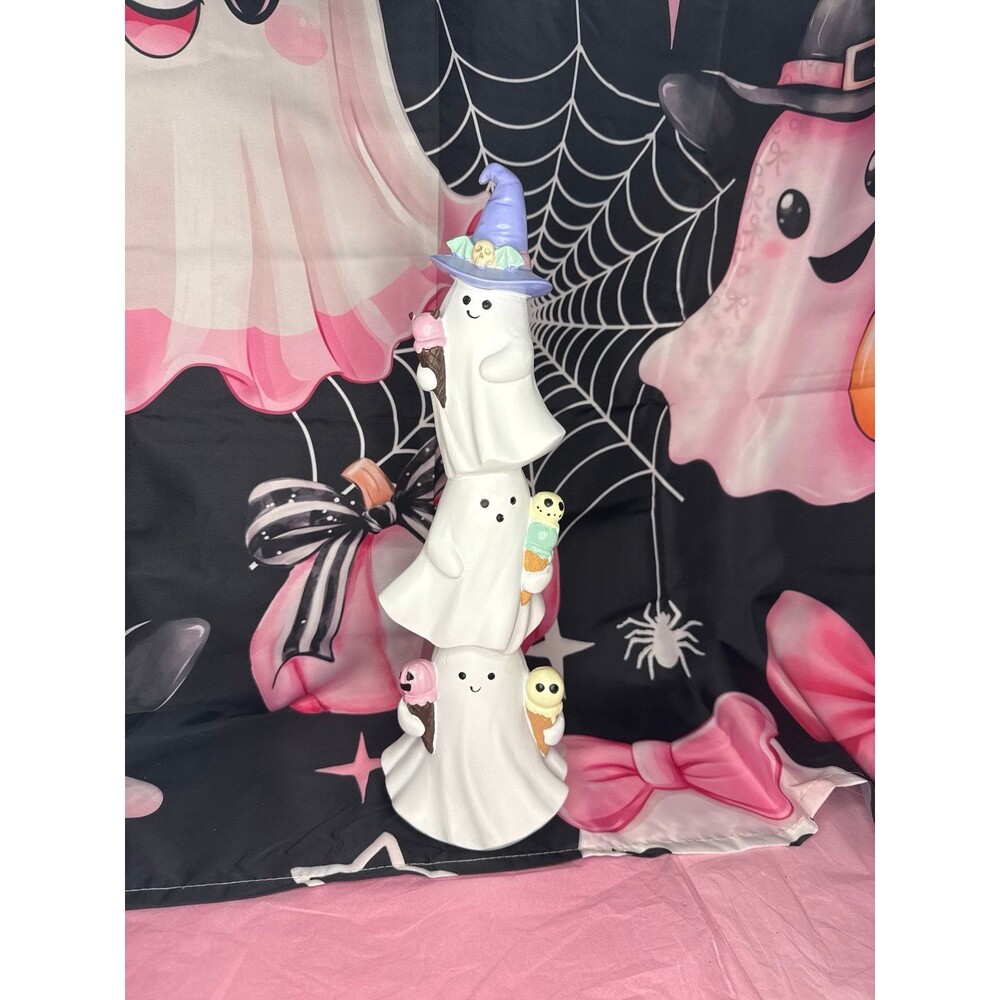 NEW Three Ghosts with Ice Cream Halloween Figurine